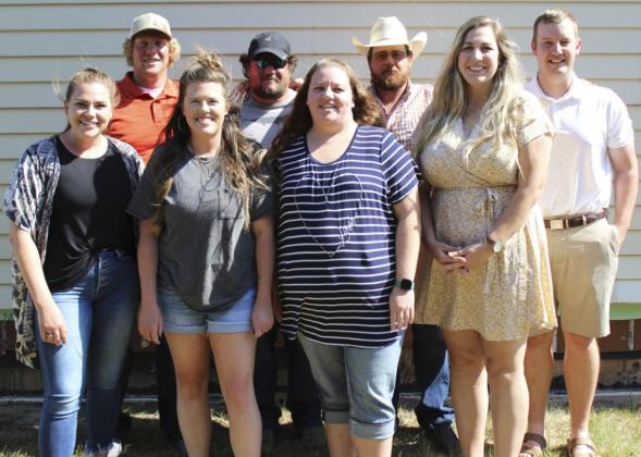 Class of 2010 - 11 years: back, l-r: Brad Wright, Jake Ginkens, Shane Carr, Scott Pfeiffer. Front: Kasey Brown Norder, Charlesee Wright Schoenrock, Katie Steele, Megan Hoesing Pfeiffer.
