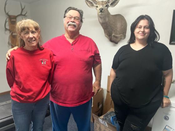 Patty and Mitch Glidden with Genevieve Garner who is now the manager of Sandhills Motel under JDK Properties, LLC.