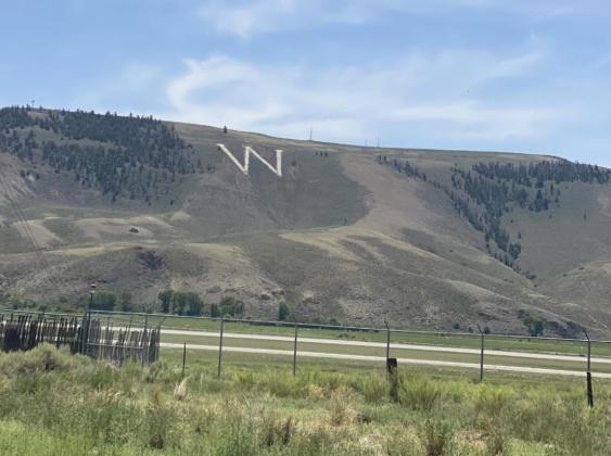 W Mountain, which the team ran up, with an elevation increase of over 1,000 feet. The elevation at the top was 8,806 feet.