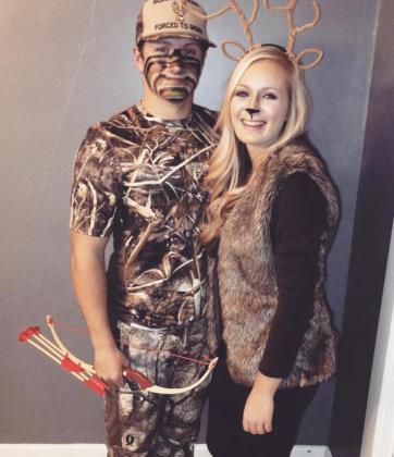 Halloween 2016, the first photo Brett and Shelby took together. courtesy photo
