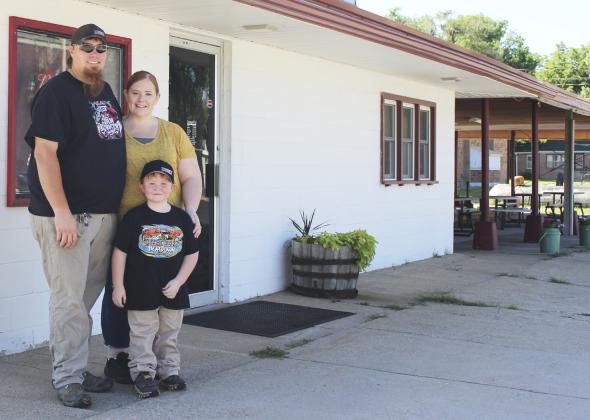 Jason, Lindsey and Lane Brown became owners of Highway 2 Depot on July 1st. Gerri Peterson