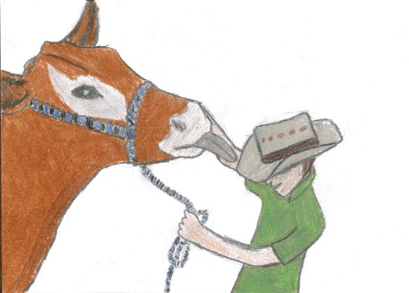 Hannah O’Brien’s drawing with her winning fair theme, “Ain’t nothing like a good old county fair!”