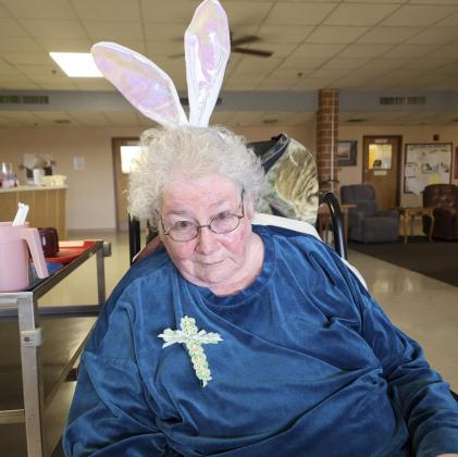 Twila Springer on Easter.