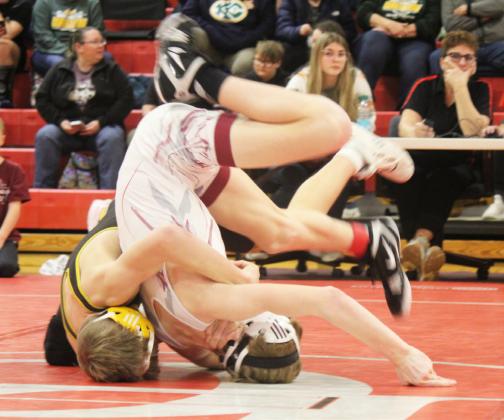 Colby Kessler in action last Friday. Kris Forsen