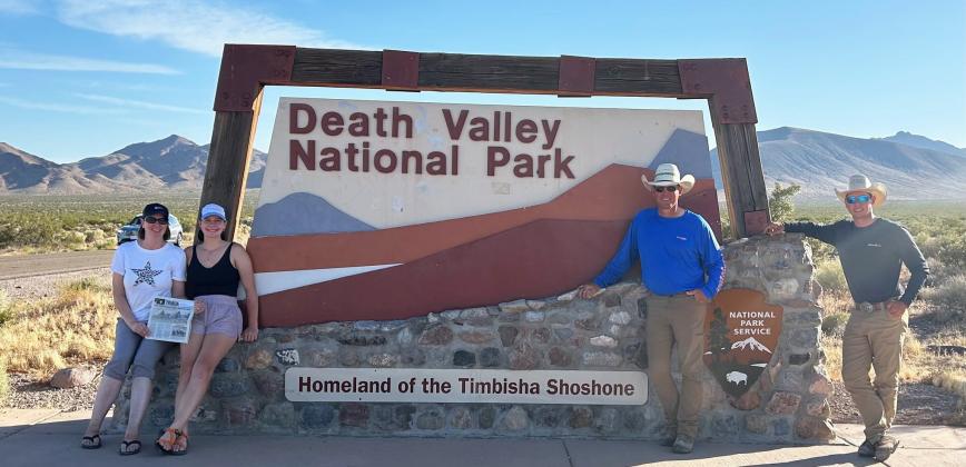 Liza, Ashlyn, Aaron and Sean Simonson at California’s Death Valley National Park last summer.