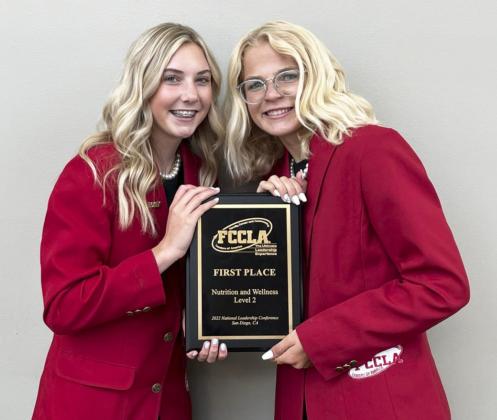 FCCLA National Champions Peyton Paxton and Tierston Moore. Diana Brost