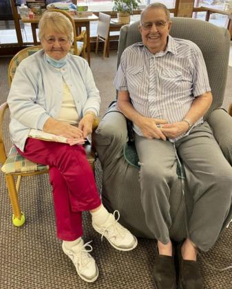Robert Prentice wanted a picture with his sweetheart Bonnie!