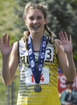 Peyton Paxton with her Class D 1600 silver medal. Alex Moore