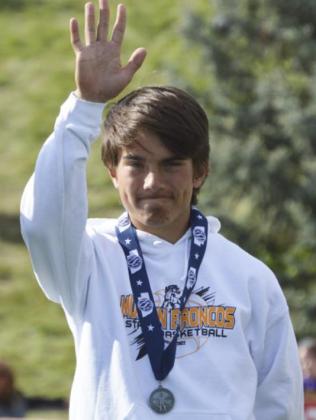 Trevor Kuncl with his Class D 1600 silver medal. Alex Moore
