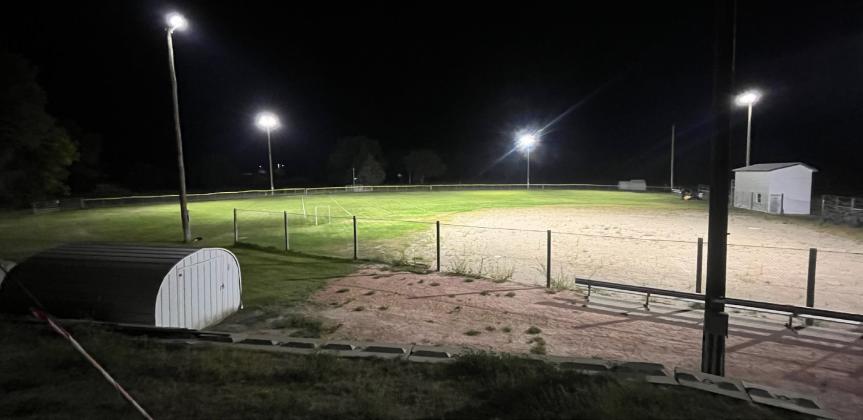 Local grants help fund baseball field lights