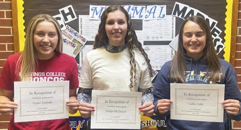 Consolidated Community Scholarship winners announced