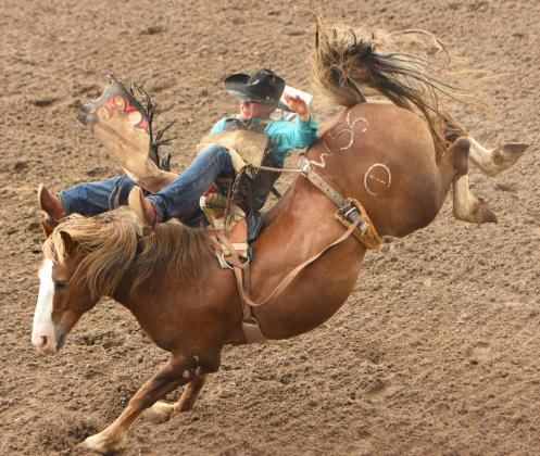 Cooper Walker competes in the Grand Island high school rodeo on Labor Day. Steve Moseley