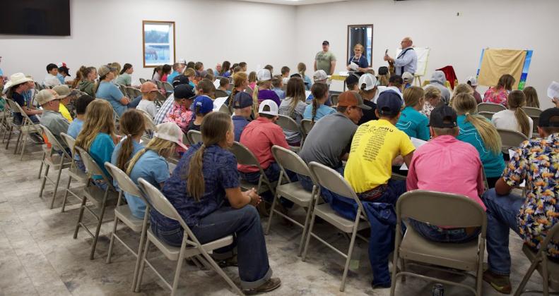 Chapel during Sandhills Rodeo Bible Camp. Suzie/Casey Wahlgren