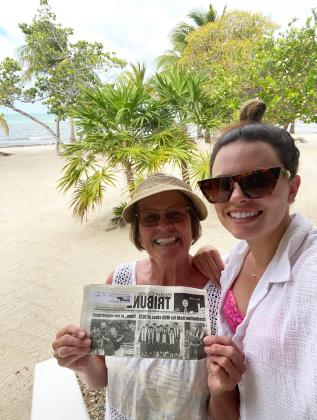 Nancy Wright and daughter Amber Wright in Belize.