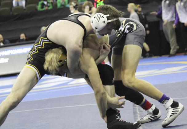 Kyle Durfee placed 5th at 132 at State Wrestling.