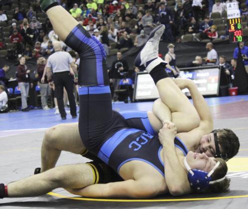 Tel Kvanvig competed at State Wrestling at 220.