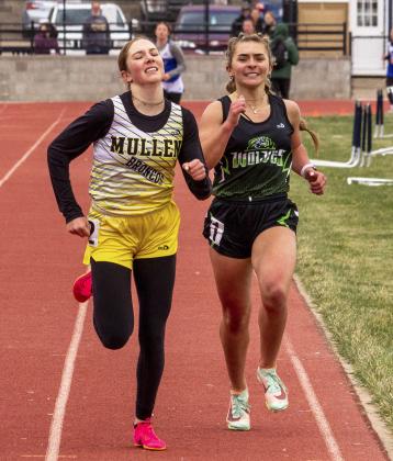 Peyton Paxton put everything she had into winning the 1600 last week in Paxton.