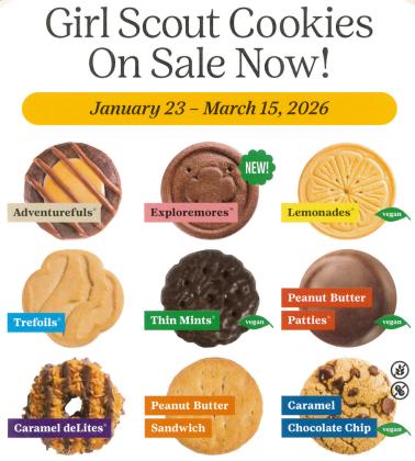 In-person Girl Scout Cookie sales begin Friday