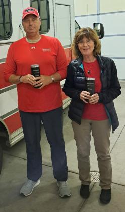 Last week two members of the Mullen Ambulance squad who are retiring were honored for their years of dedication. Todd Peters served for 15 years, while Deanna Simonson served for 20 years. courtesy photo