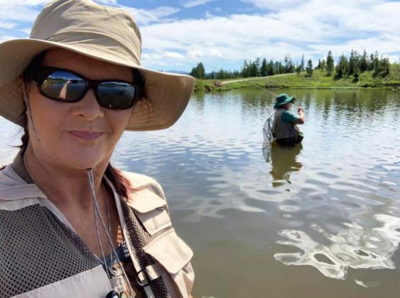 Tim and Tammy Jones are both Mullen area natives who now live in Council Bluffs, Iowa. Tammy submitted this photo of their first fly fishing trip in Colorado.