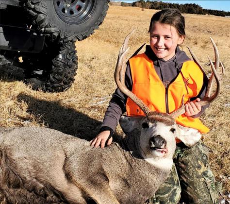 10-year-old Austin Deibler’s first deer, taken south of Valentine.