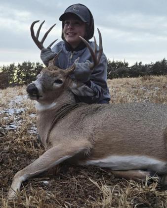 Jasper Roseberry, age 13, with his 2020 Cherry County whitetail shot opening day.