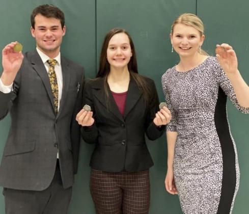 Medals earned at MNAC Speech