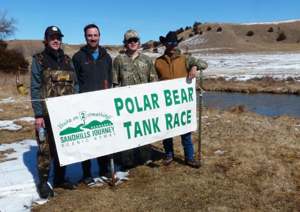 The “Hooker Hunters” team of Burke Schneider, Billy Casey, Justin Wiens and Wynn Wiens (pictured l-r) won this year’s race. courtesy photo