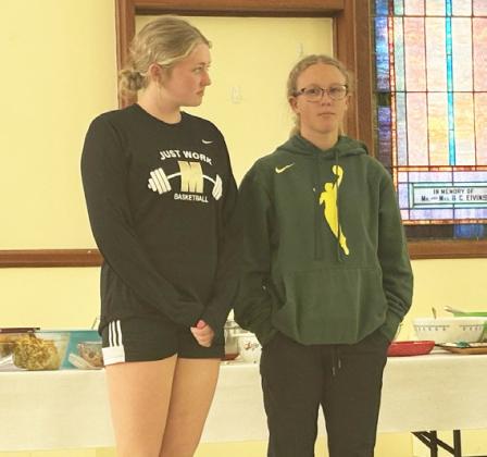 Hayley Donohoe and Riley Hegland