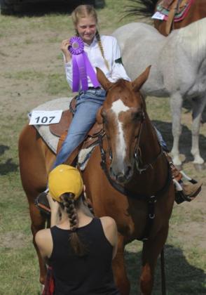 Becca and Lola Wingebach - 4-H Horse Show.