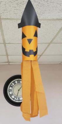 Our Halloween windsock craft.