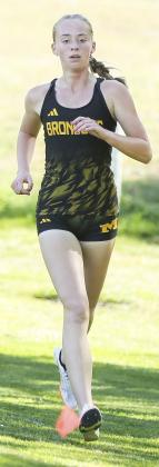 Harper Andersen competing in Bayard. Megan Andersen