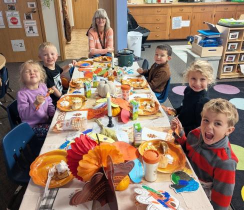 Little Broncos Preschool classes celebrate Thanksgiving