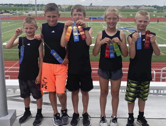 L-r: Ryden Ourada, Bronx Burney, Cylas Dent, Emri Dent, Weston Ourada. courtesy photos