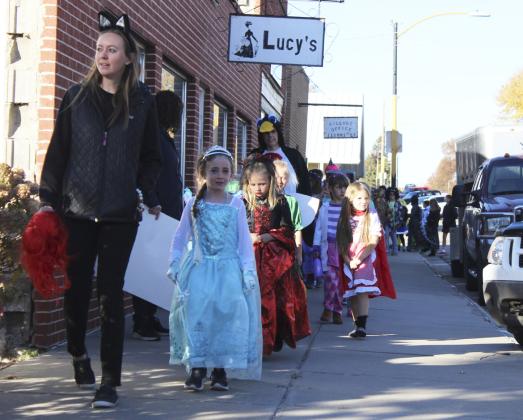 The Mullen Elementary students paraded