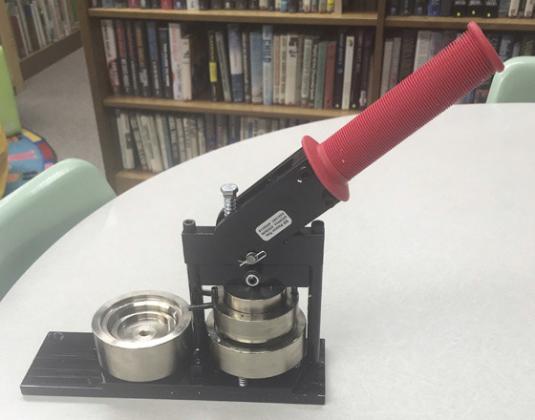 Button maker available at library