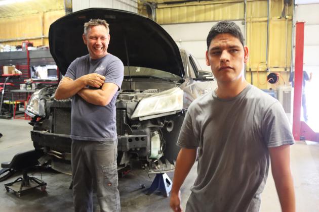 Josh Barnes (left) has owned Mullen Auto &amp;amp; Diesel for 21 years. Gerri Peterson