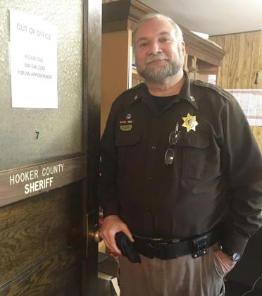 Hooker County’s new Deputy Sheriff K.C. Bang at the Sheriff’s Office last Tuesday. Gerri Peterson he Sheriff’s