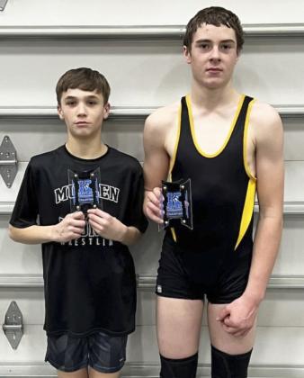 Mullen’s Kearney Matcat Tournament champions, Bo Pettit, Jr. (left) and Jason Kraus. courtesy photo