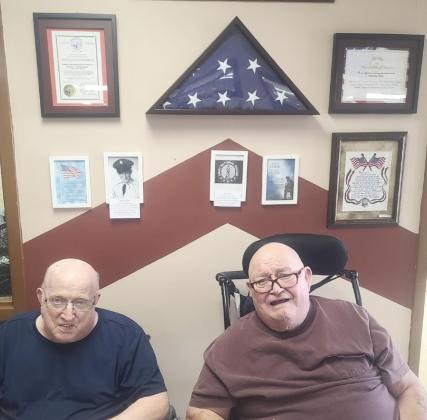 Bob Osterman (left) and Stan Boyer on Veterans Day.