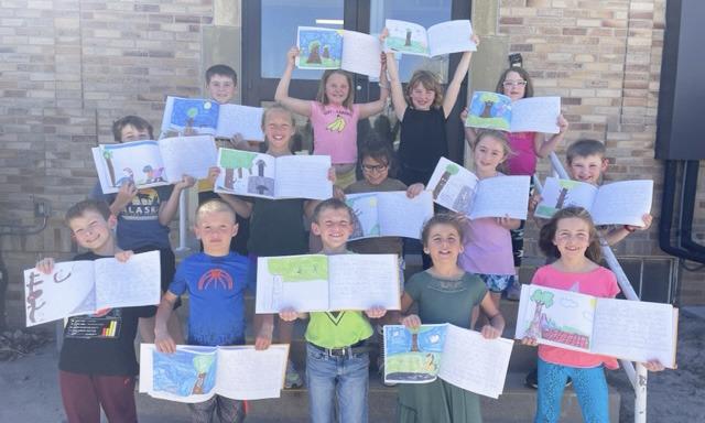Plan, draft, edit and publish. The 2nd grade students worked hard to publish and illustrate a book called 'The Curious Tree.' The book is about a curious tree that gets planted in a park and tells about all the things he sees, feels, smells and hears. Emily Brown