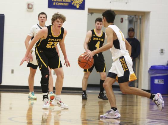 Ethan Hardin on defense against Paxton last Monday.
