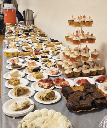 The dessert table was full of whatever one would want!
