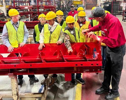 The Mullen Elementary and Middle and High School HAL (High Ability Learner) students went on their fall trips last month. Both groups got a deeper look into agriculture equipment. The elementary students traveled north of Burwell to Rowse Rakes on Oct. 17, while the middle school and high school students traveled to Grand Island to the CASE IH plant on Oct. 30. Brett Mauler