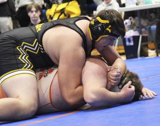 Kris Forsen Isaac Welch placed 1st in the 285 weight class at Gordon-Rushville last Saturday.