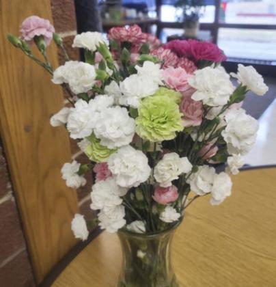 Some of our beautiful flowers donated from Twila Springer’s husband Steve. They are so pretty.