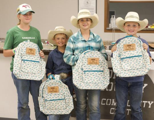 Junior scripture memory winners, l-r: Adelyn O’Brien, Grady Phipps, Brooklyn Bailey, Seth Wahlgren. Suzie Wahlgren