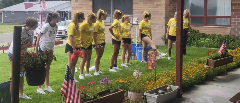 We enjoyed our visit from the MHS cheerleaders!