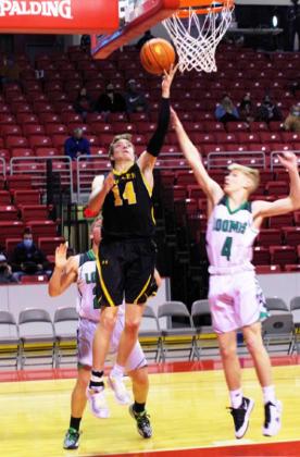 Jaden Emerson puts up a shot against Loomis.