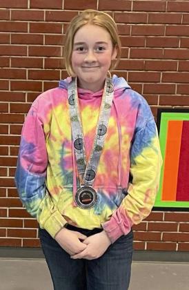 Mullen Marksmen medaling in Alliance on Sunday: Kassidy Cheever